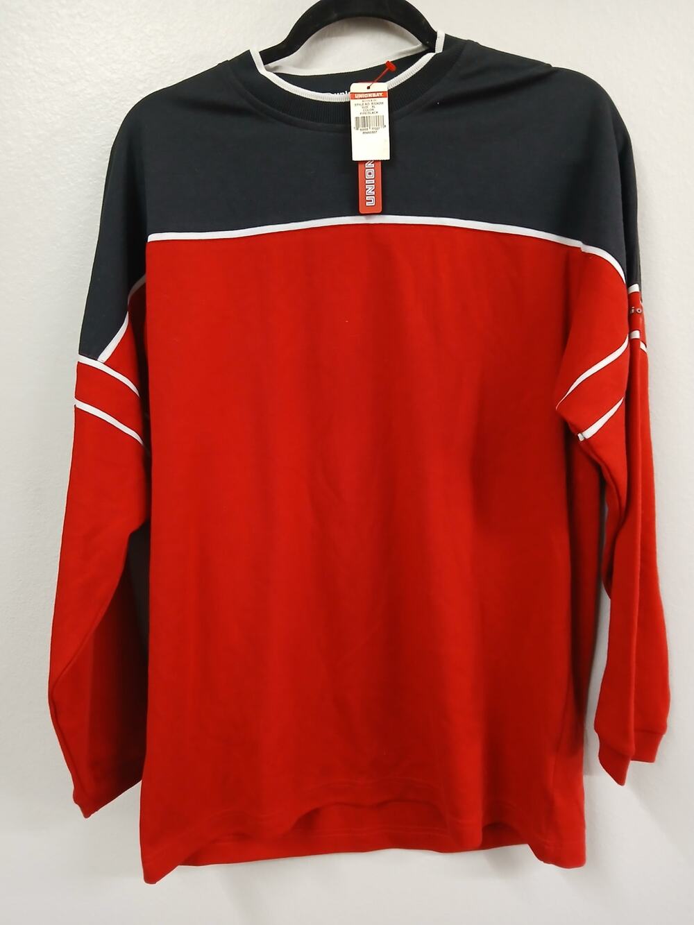 vintage Unionbay colorblock long-sleeve crew neck shirt XL